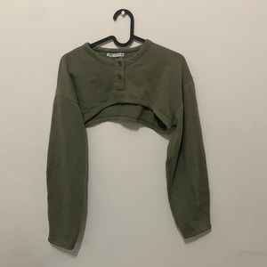 Zara super crop hoodie